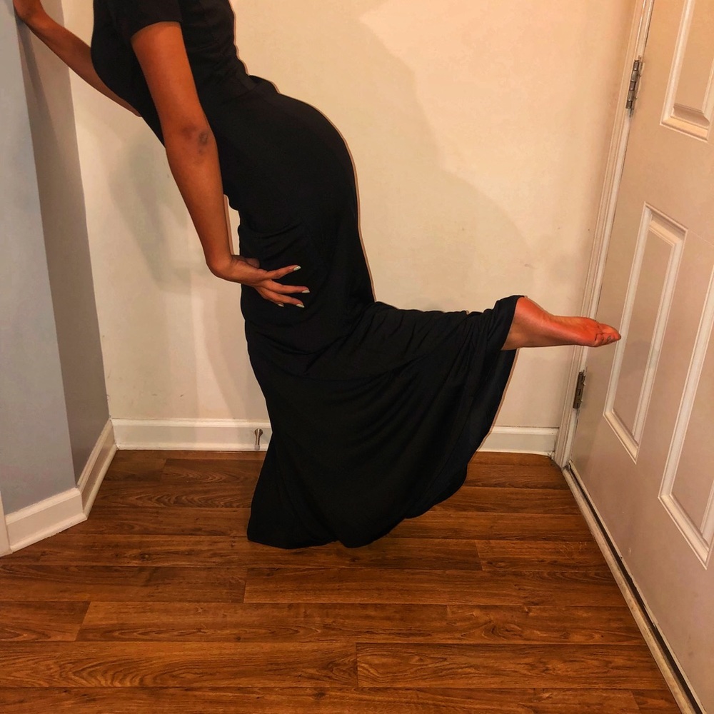 Ashley Opoku Black Sweetheart Gown - Picture 3 of 6